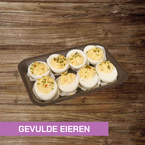 kiem geroosterd brood Beneden afronden Schaaltje gevulde eieren - Slagerij Hofman Groningen